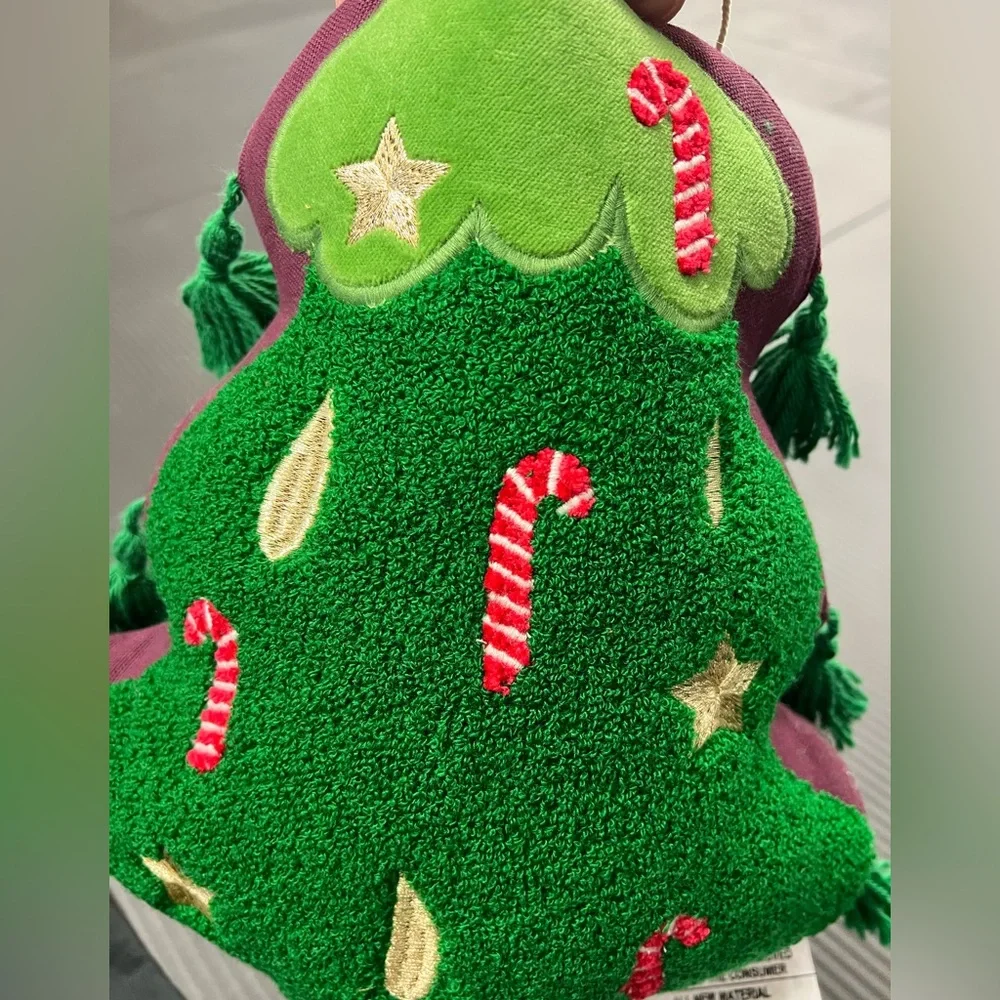 Festive Christmas Tree Plush pillow